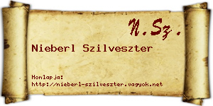 Nieberl Szilveszter névjegykártya